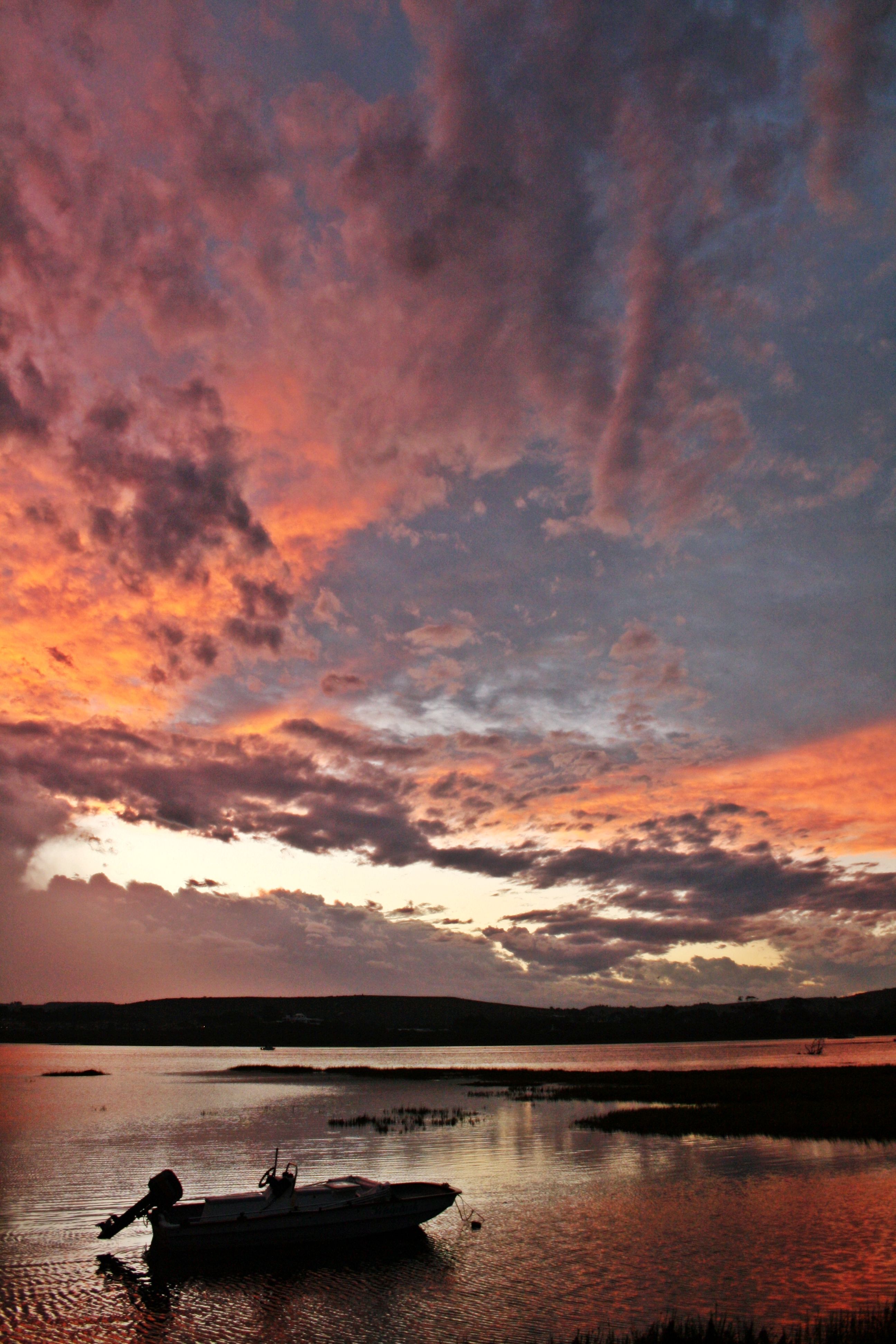 Warm sunset light over the Zambezi River